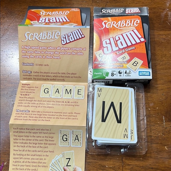 Hasbro Scrabble Slam! Card Game - Vibrant Red - Picture 3 of 4